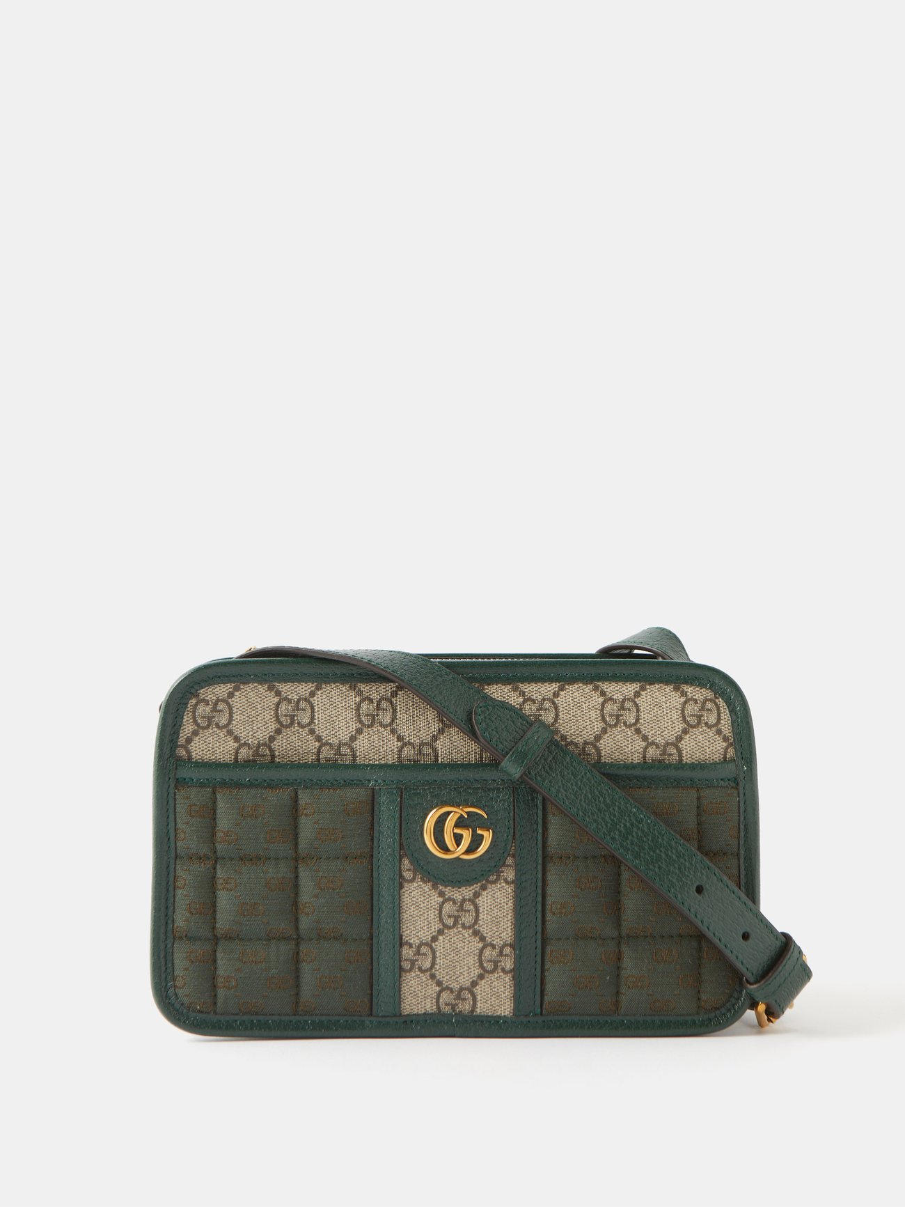 Green Mini GG-canvas shoulder bag, Gucci