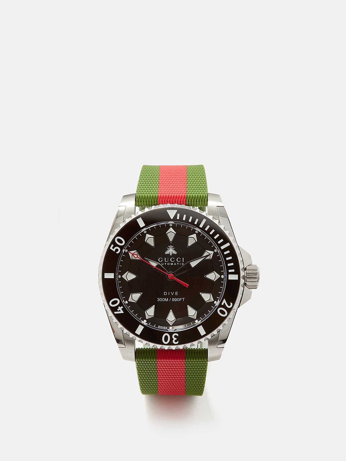 Gucci グッチ Dive stainless-steel watch シルバー｜MATCHESFASHION（マッチズファッション)