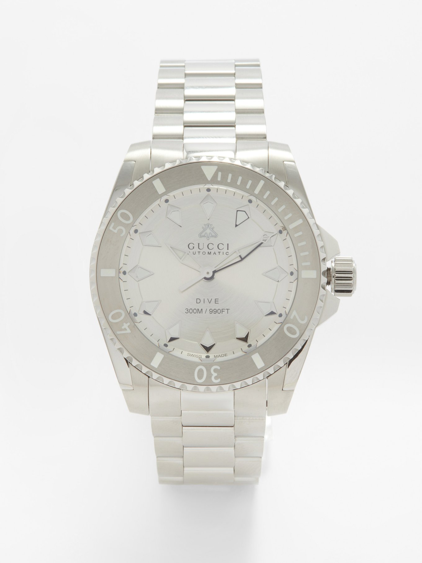 Silver Dive stainless-steel watch | Gucci | MATCHESFASHION US