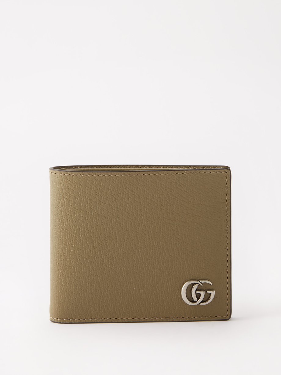 frisk mærke navn tørre Gucci グッチ GG-Marmont leather bi-fold wallet ブラウン｜MATCHESFASHION（マッチズファッション)