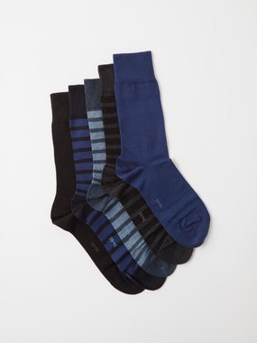 5 Pair Designer Socks w/box – highclassfashionboutique