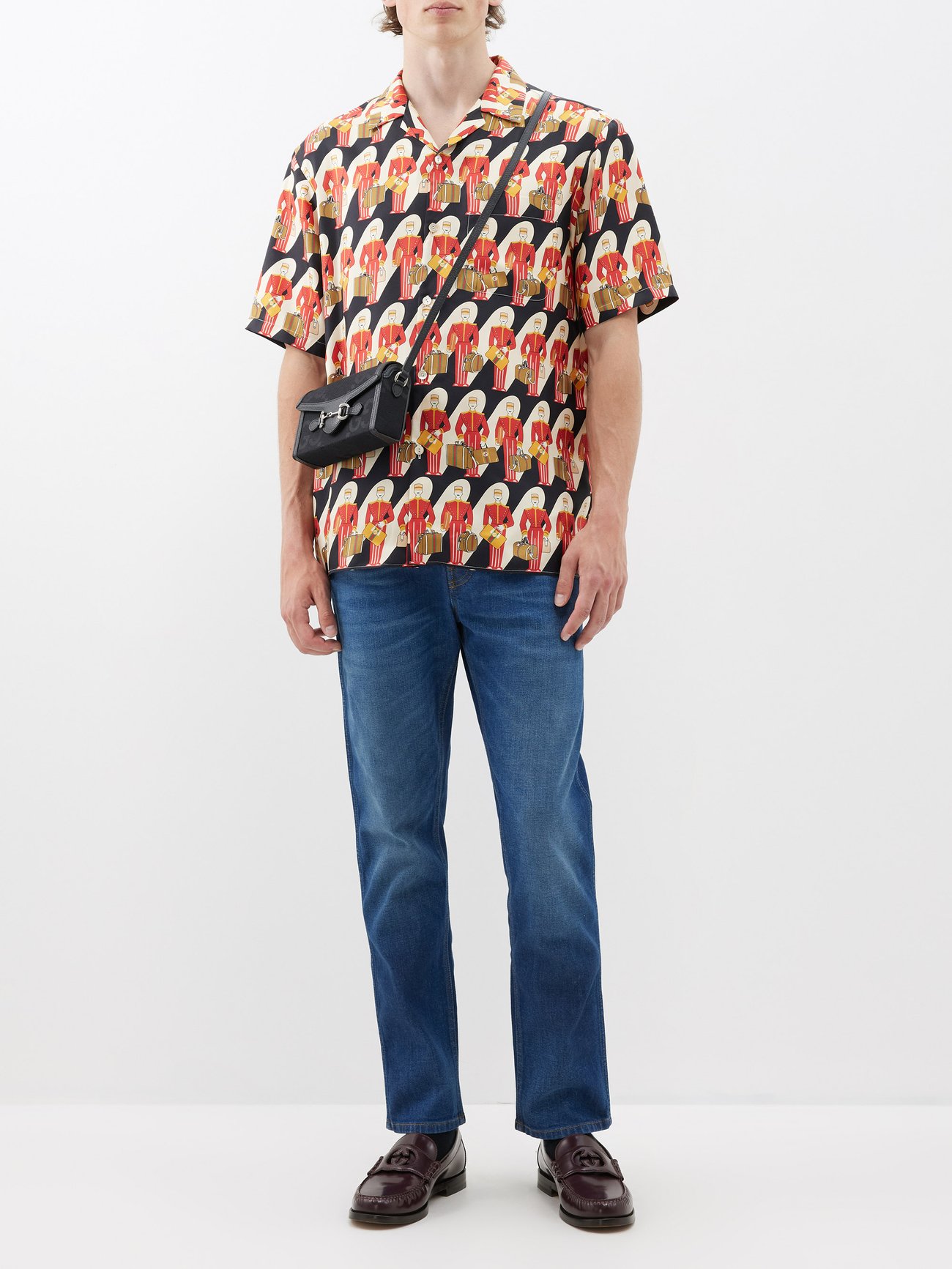 Gucci Silk Porter Print Shirt