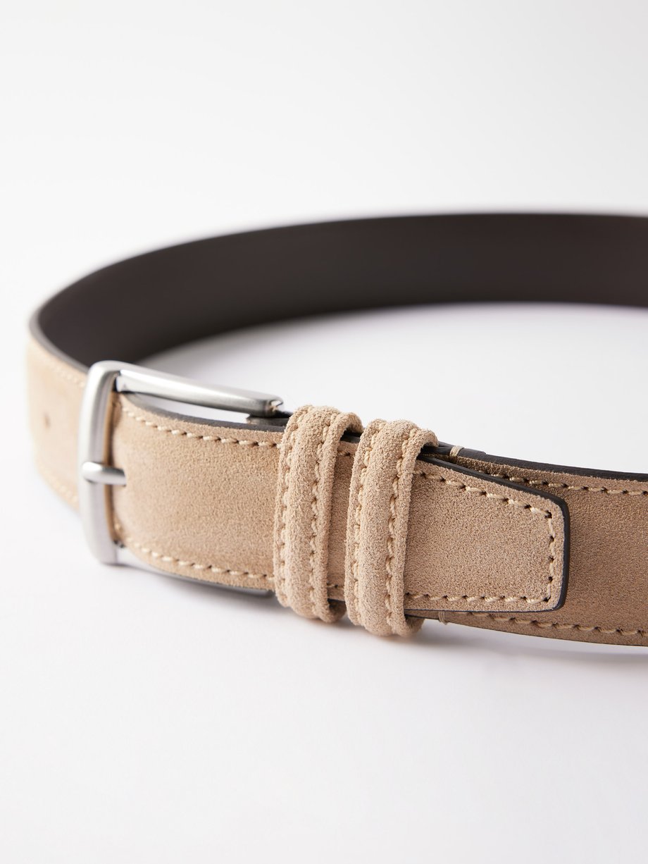 Anderson's Braided Wool Belt Beige at