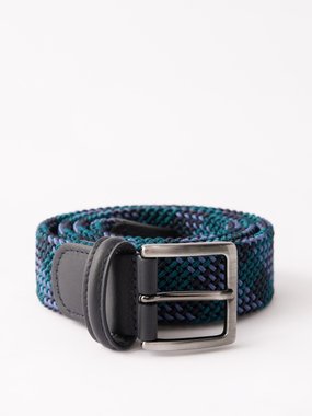 Anderson's Belts Woven Leather Belt - Brown