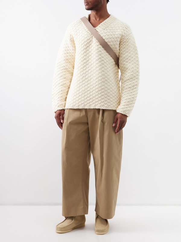 Commas V-neck wool oversized sweater