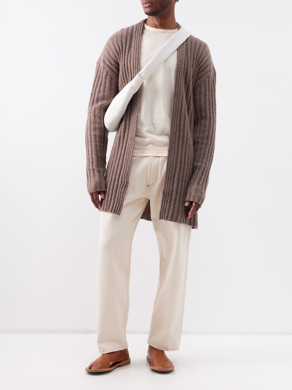 Commas Belted cashmere and silk-blend cardigan