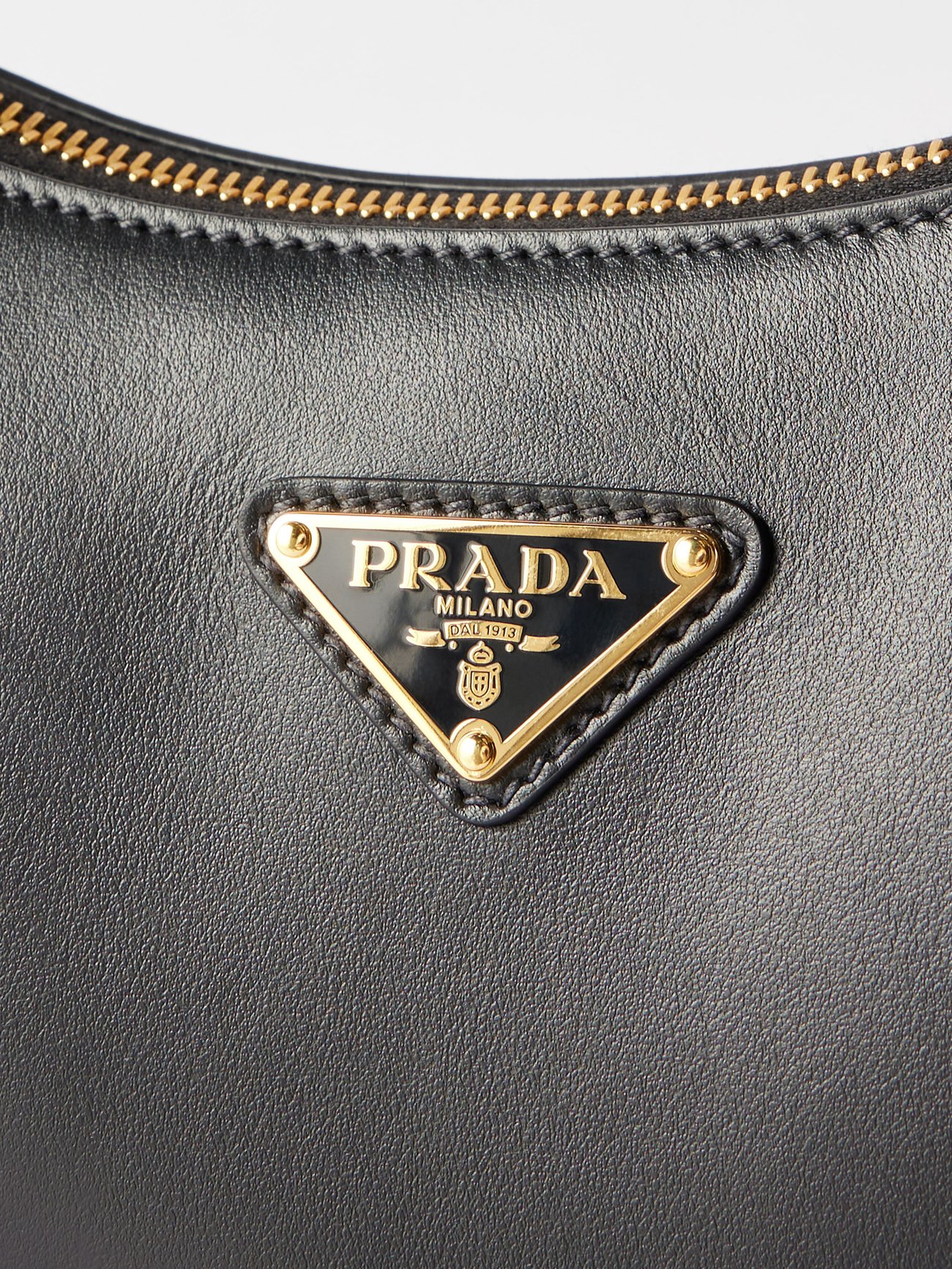 Prada Arqué Leather Shoulder Bag - Farfetch