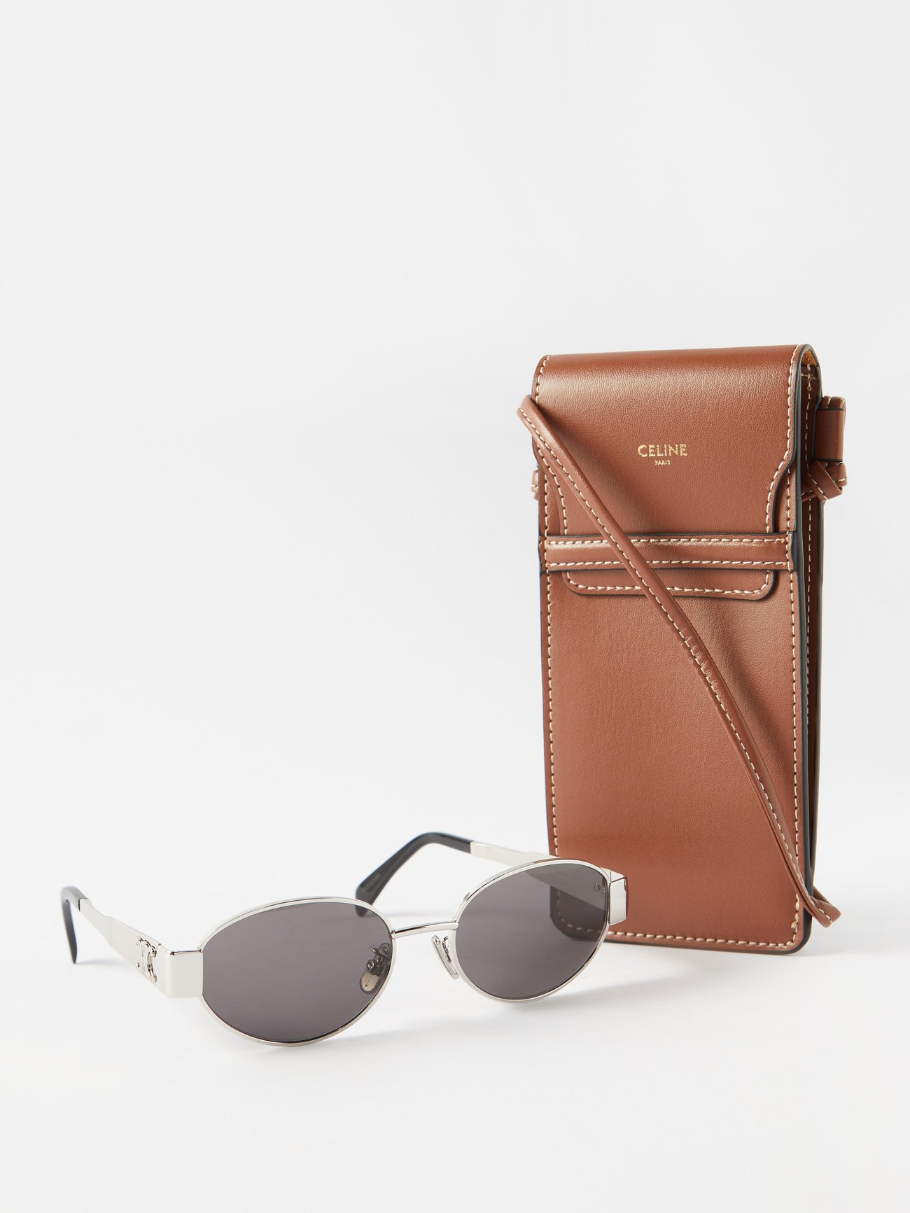 omg these Celine sunglasses are so good and did you see the mini pouch, celine triomphe metal sunglass