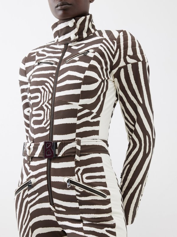 Bogner Misha zebra-print softshell ski suit