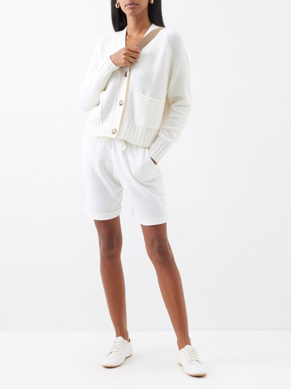 Allude Cashmere-knit shorts