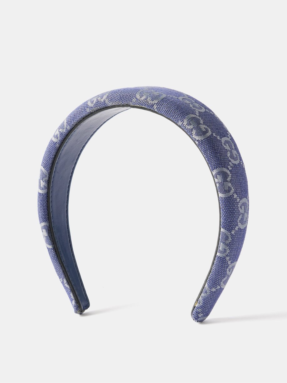 Blue Danny GG-logo jacquard headband | Gucci | MATCHESFASHION UK
