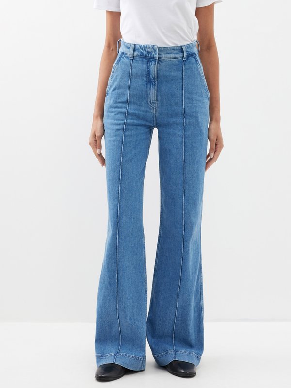 Another Tomorrow High-rise wide-leg jeans