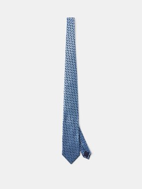 Charvet Eye-jacquard silk tie