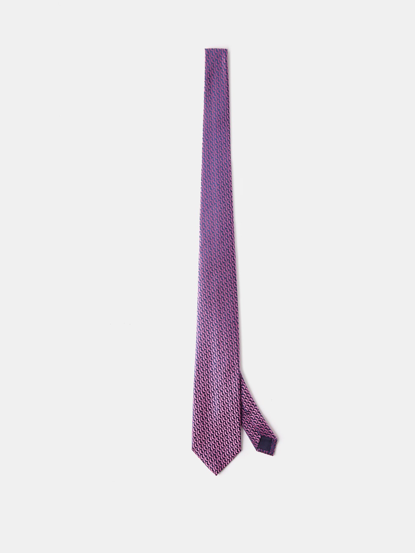 Geometric Jacquard Tie-Waist Jacket