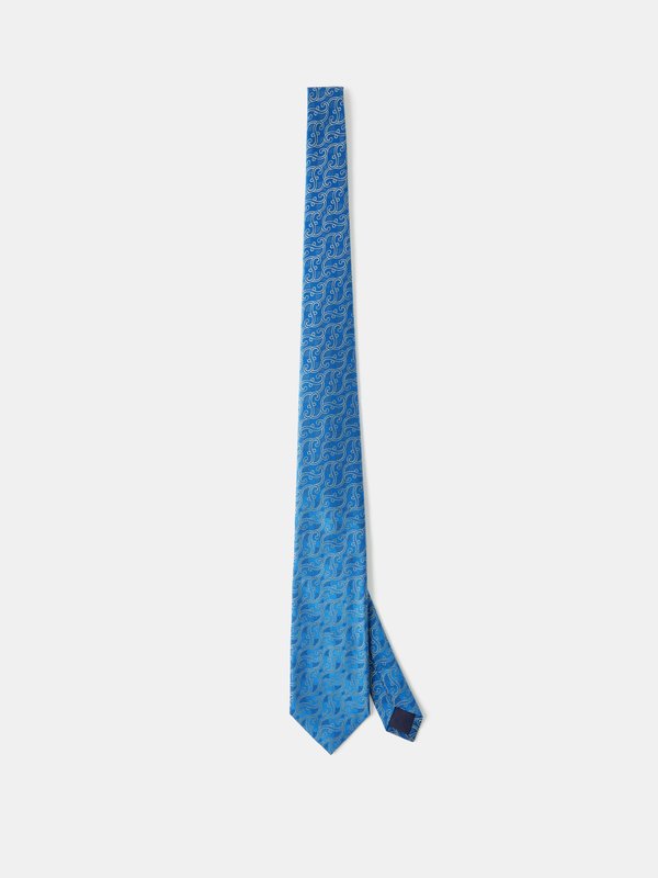 Charvet Baroque-jacquard silk tie