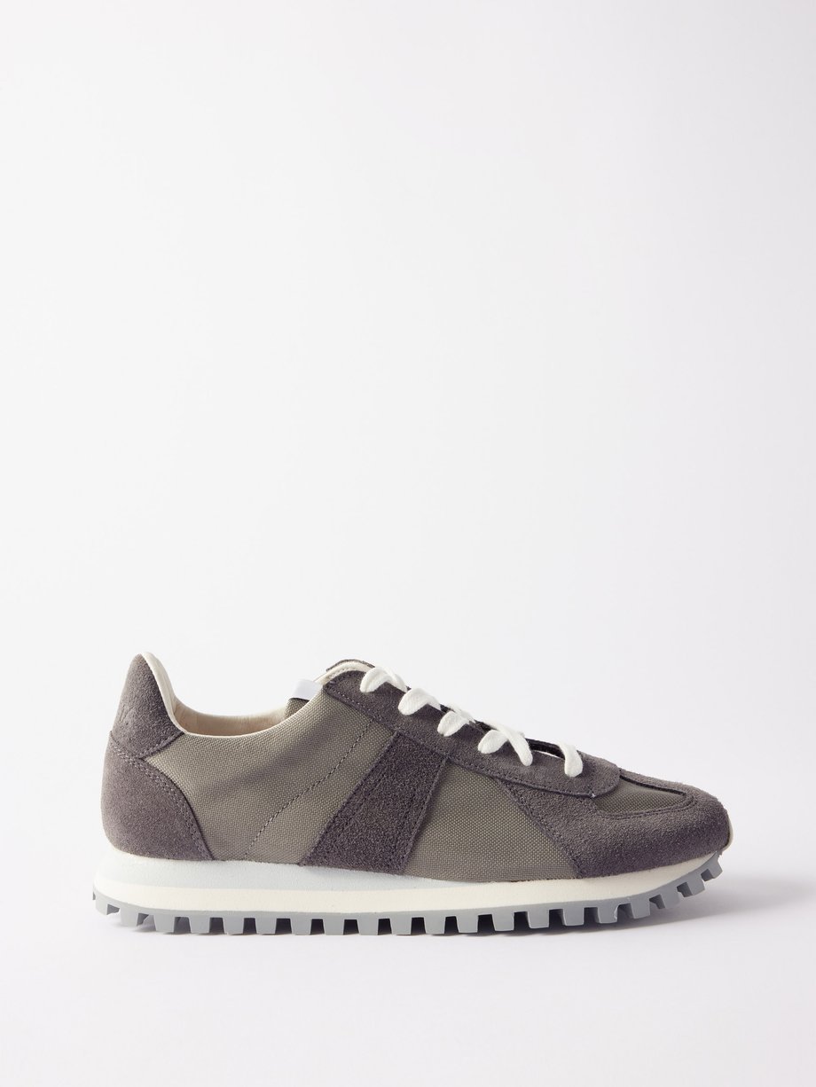 Grey Marathon suede and mesh trainers | Novesta | MATCHESFASHION UK