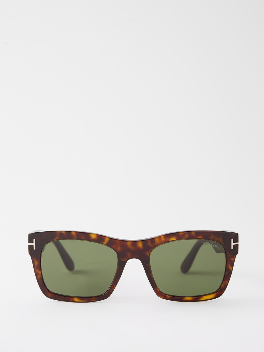 Brown Nico square tortoiseshell-acetate sunglasses | Tom Ford ...
