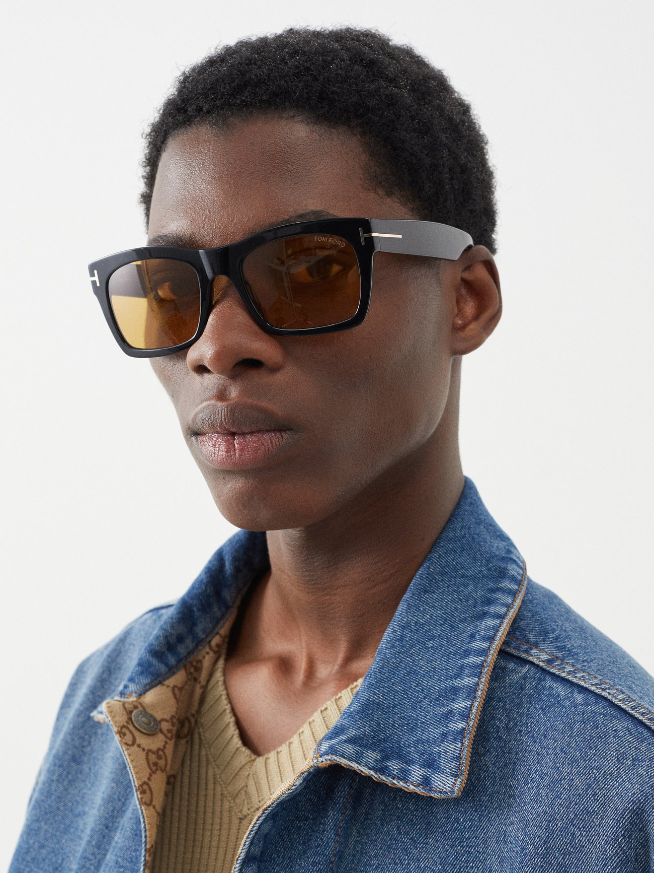 톰 포드 블랙 Nico square acetate sunglasses | 매치스패션, 모던 럭셔리 온라인 쇼핑