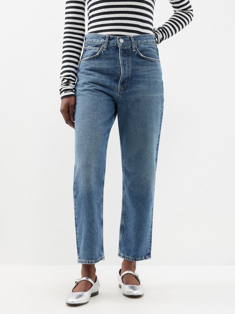 Blue 90 s cropped jeans Agolde MATCHES UK