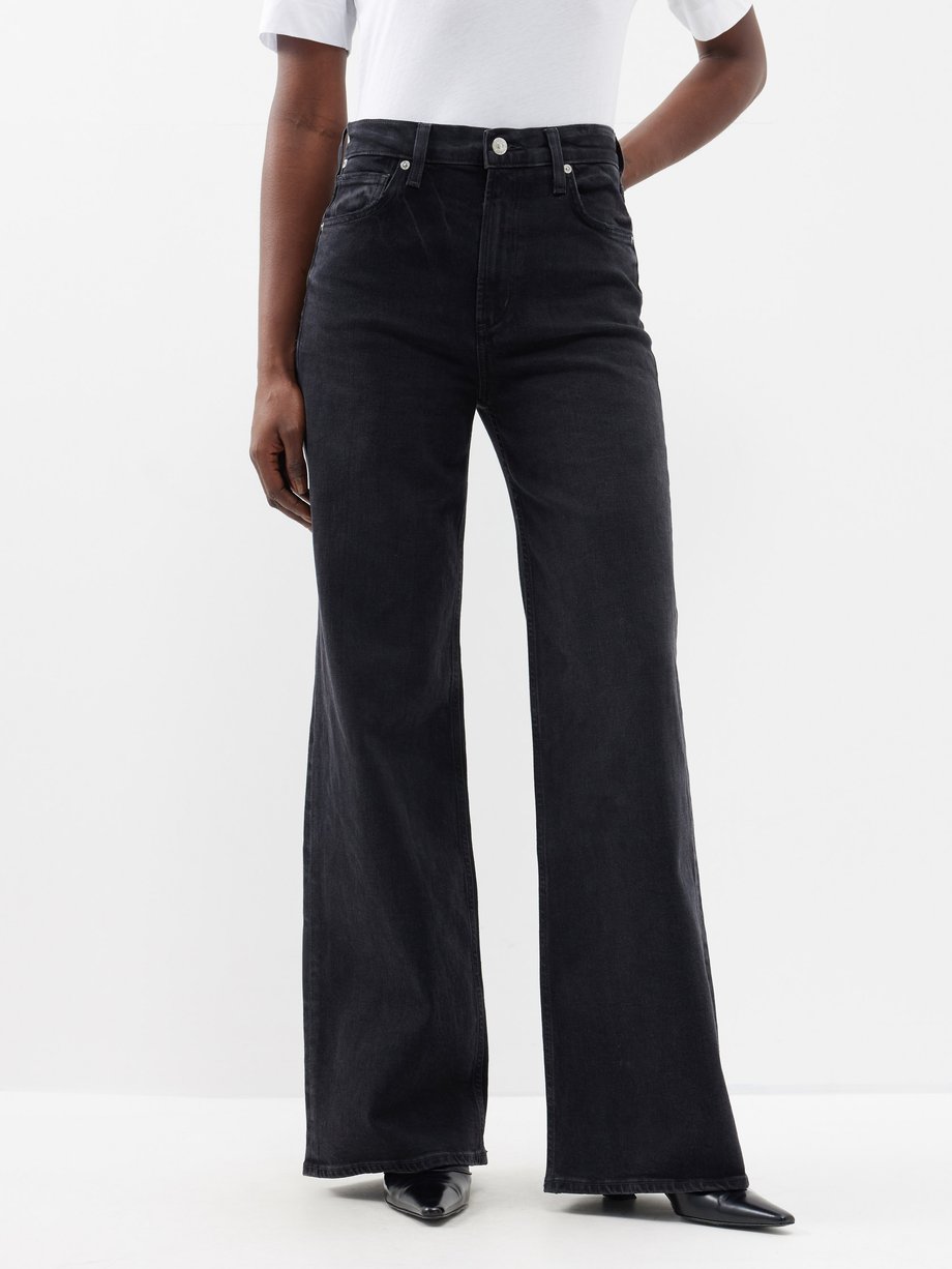 Black Paloma Devine wide-leg jeans | Citizens of Humanity | MATCHES UK