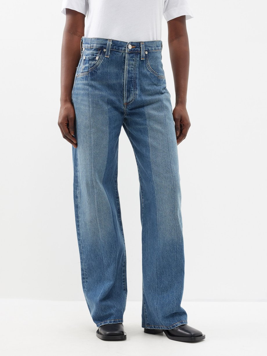 Blue Ayla organic-cotton straight-leg jeans | Citizens of Humanity ...
