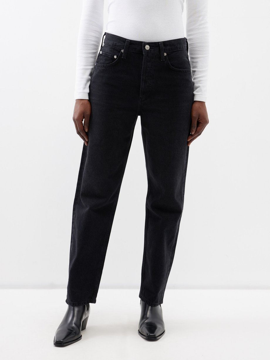 Black Devi low-slung tapered jeans, Citizens of Humanity