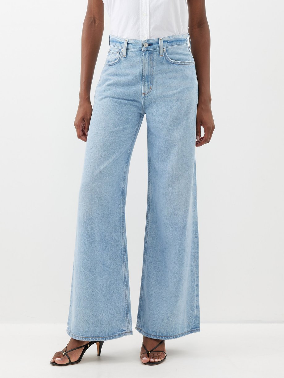 Blue Paloma distressed wide-leg jeans | Citizens of Humanity | MATCHES UK