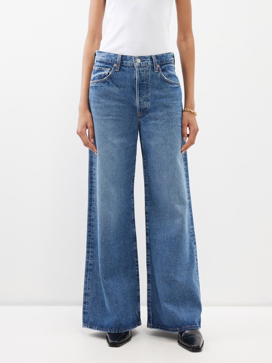 Blue Beverly slouch wide leg jeans | Citizens of Humanity | MATCHES UK