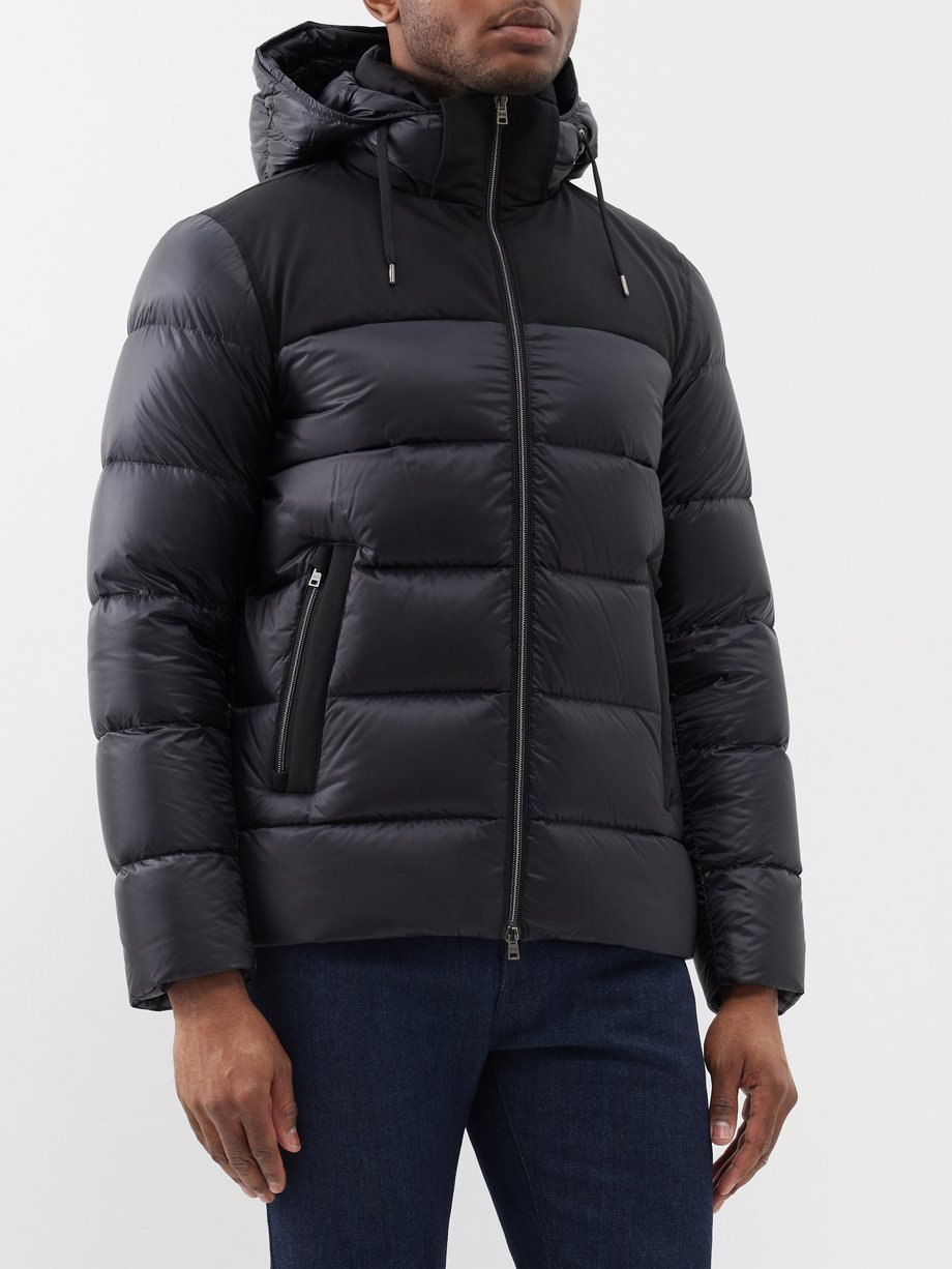 Herno Herno Ultralight quilted hooded down coat Black｜MATCHESFASHION（マッ ...