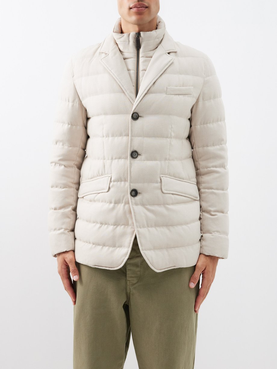White Norfolk quilted down jacket | Herno | MATCHESFASHION UK