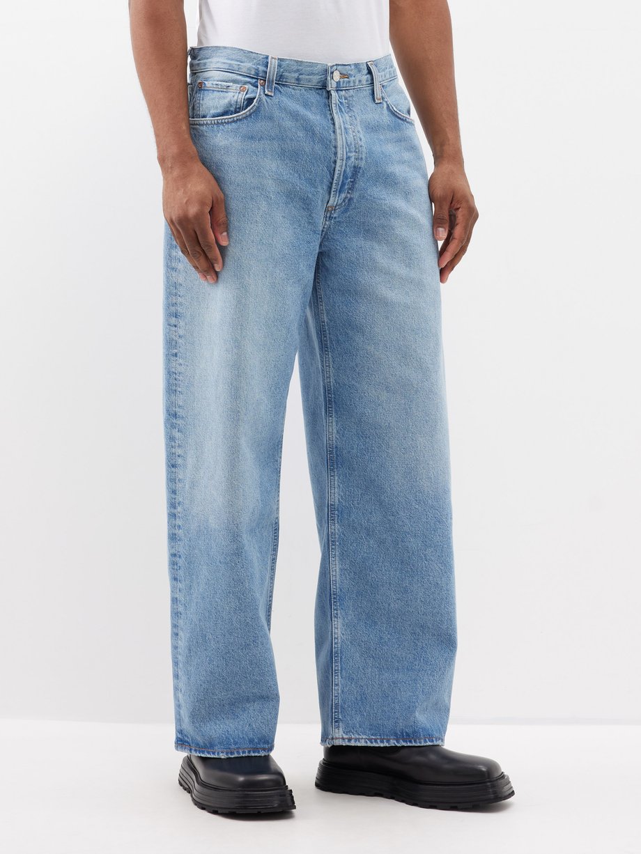 Blue Low Slung Baggy relaxed-leg jeans | Agolde | MATCHES UK