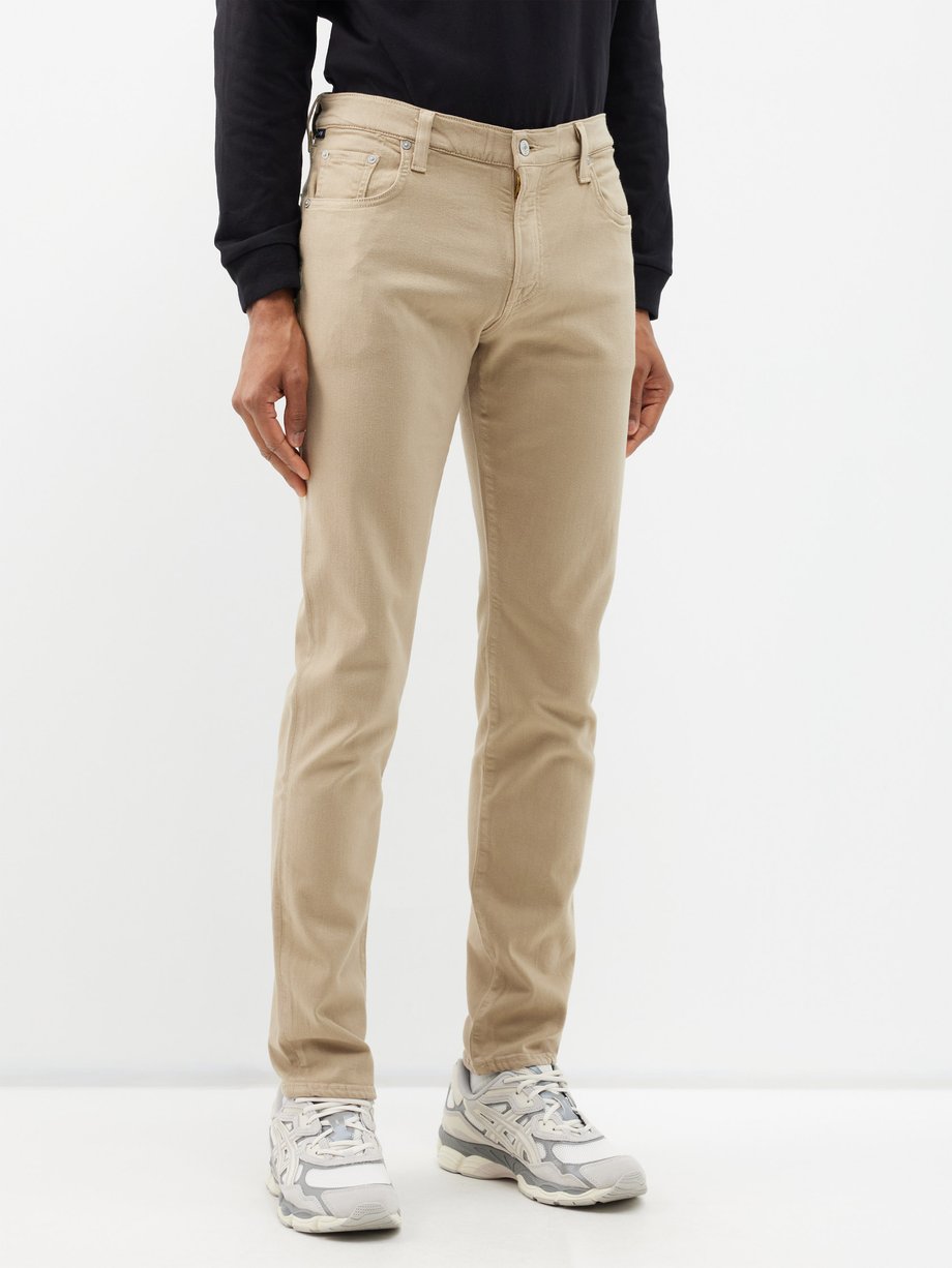 Beige Adler straight-leg twill chinos | Citizens of Humanity | MATCHES UK