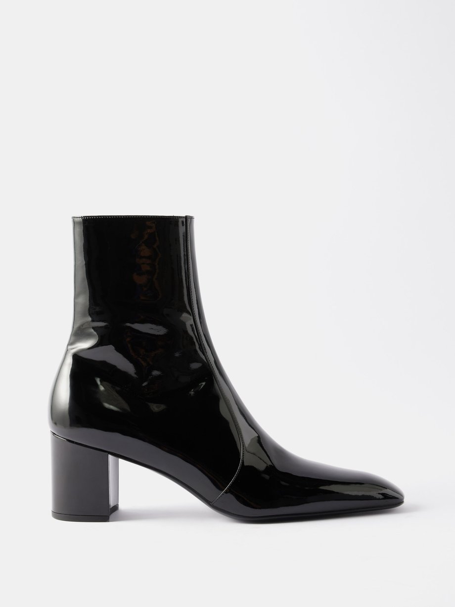 Black XIV patent-leather boots | Saint Laurent | MATCHESFASHION UK
