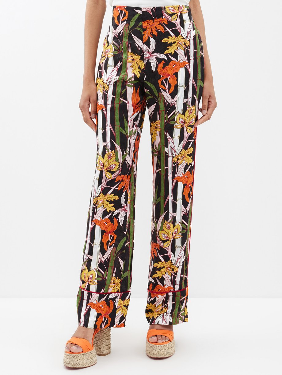 Womens Max Mara beige Floral Jacquard Trousers | Harrods # {CountryCode}