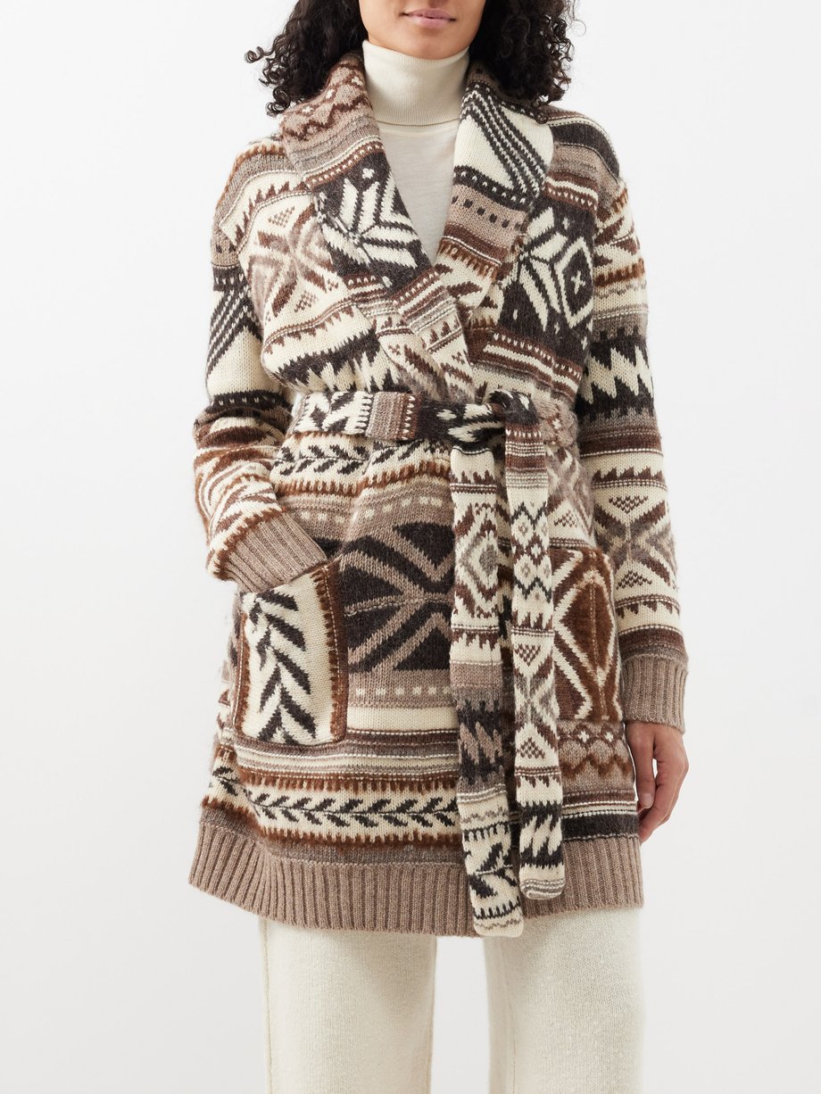 Polo Ralph Lauren Intarsia-knit wool-blend cardigan
