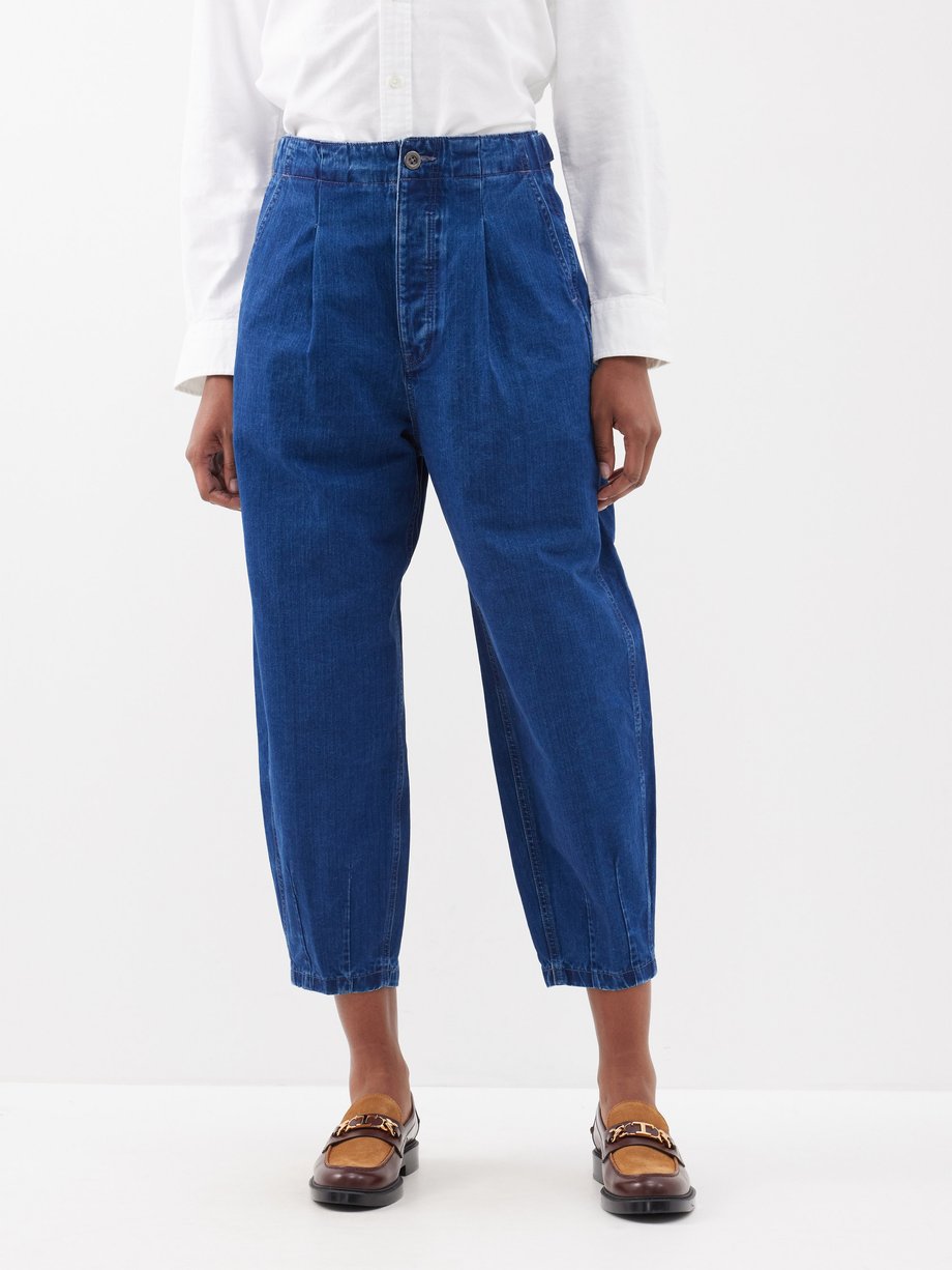Blue Cropped curved-leg jeans | Polo Ralph Lauren | MATCHES UK