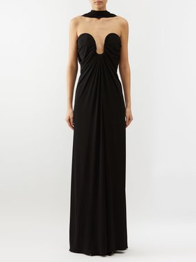 Saint Laurent, Dresses, Saint Laurent Dress Black Rtw Monoboob Size 4