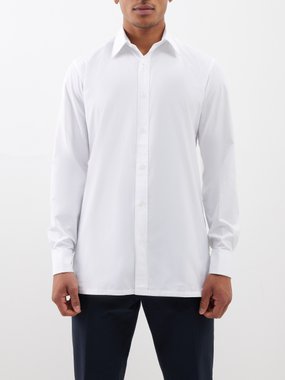 Charvet Slim-fit cotton-poplin shirt