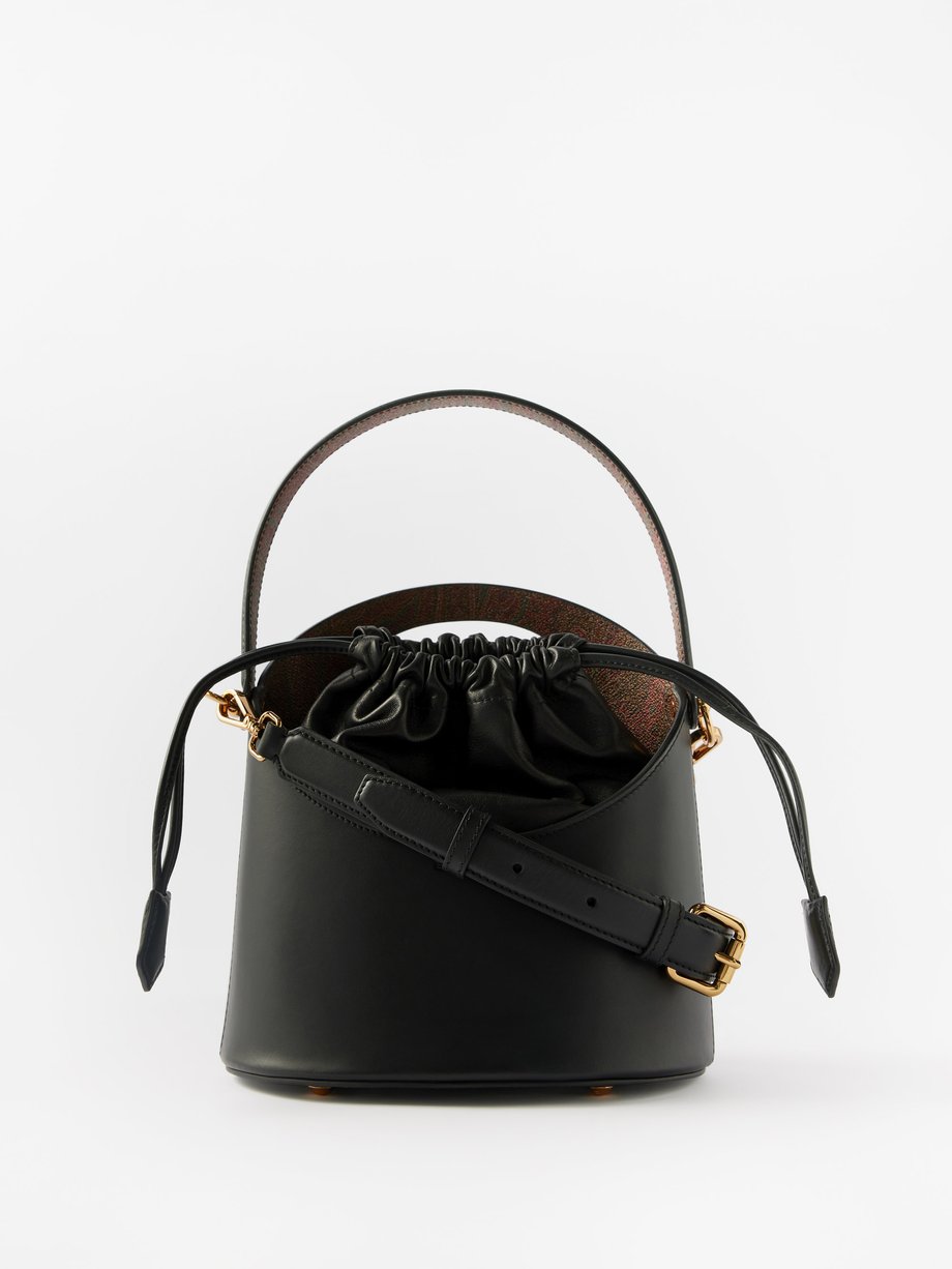 Black Saturno leather bucket bag | Etro | MATCHESFASHION UK