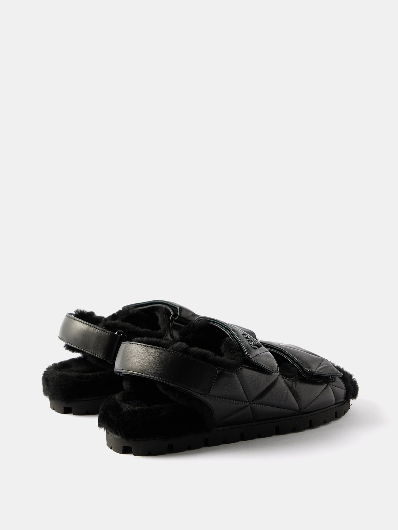 Louis Vuitton Men Criss Cross Leather Slide Flats SIZE 7UK (7.5US)