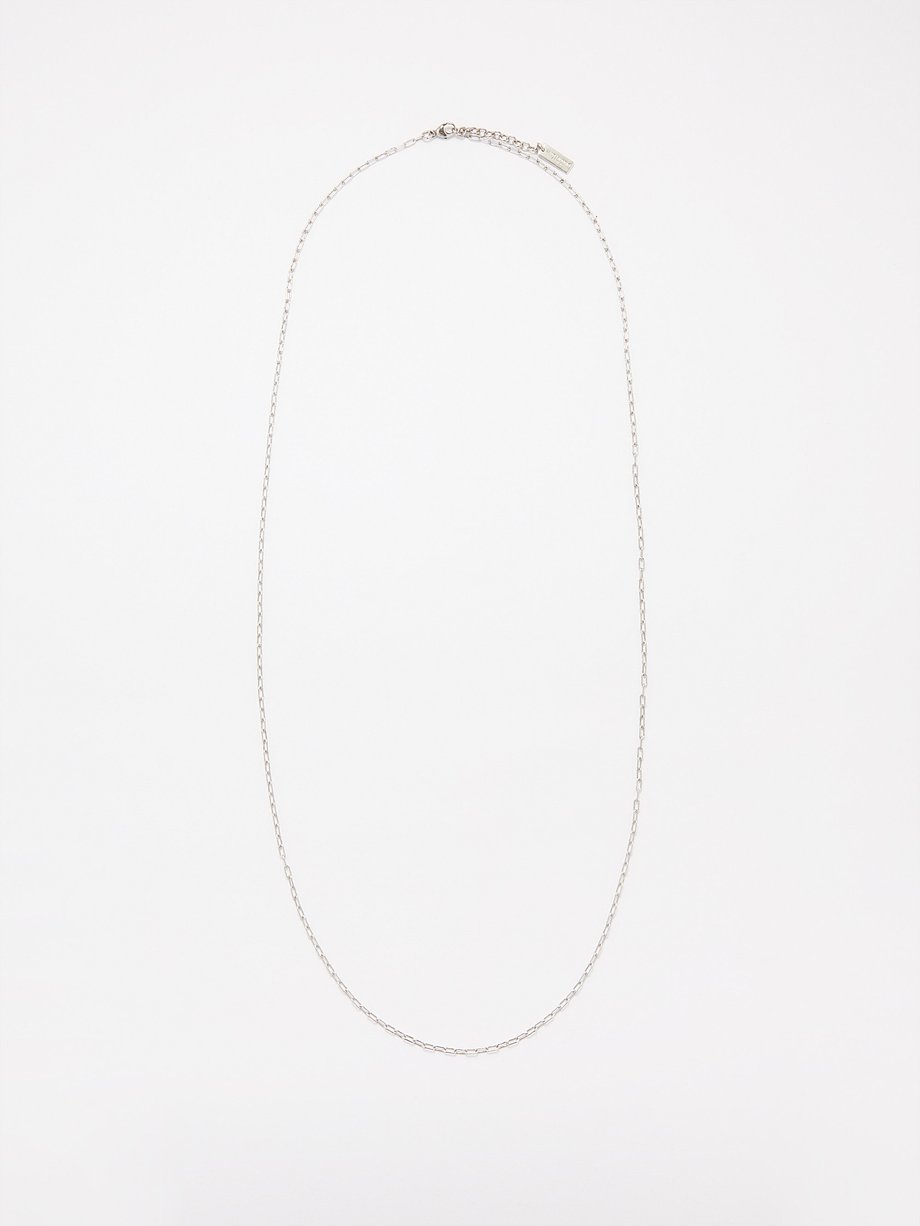 Silver Chain-link necklace | Saint Laurent | MATCHES UK