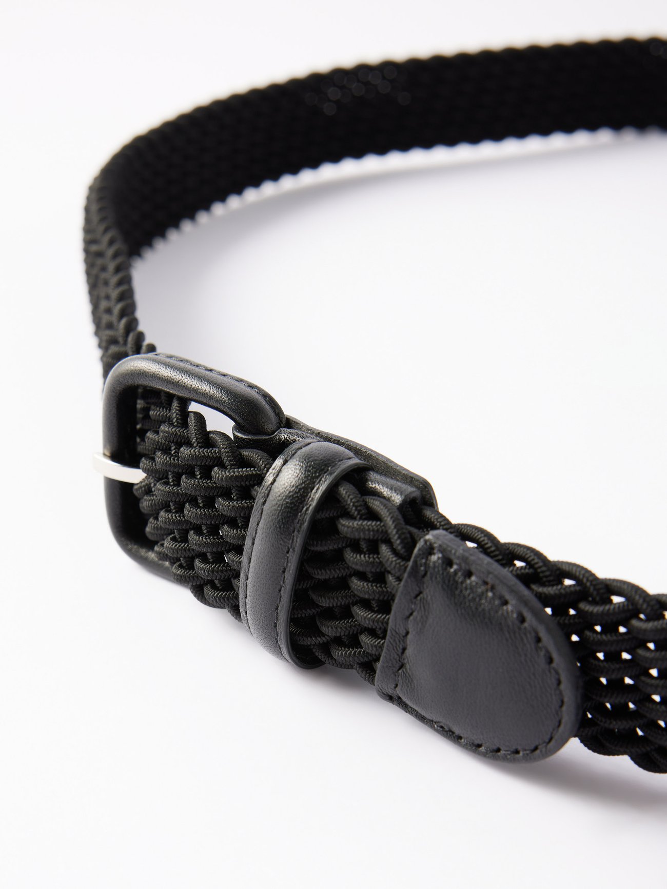 MATCHES | Charvet belt elasticated | Black Woven US