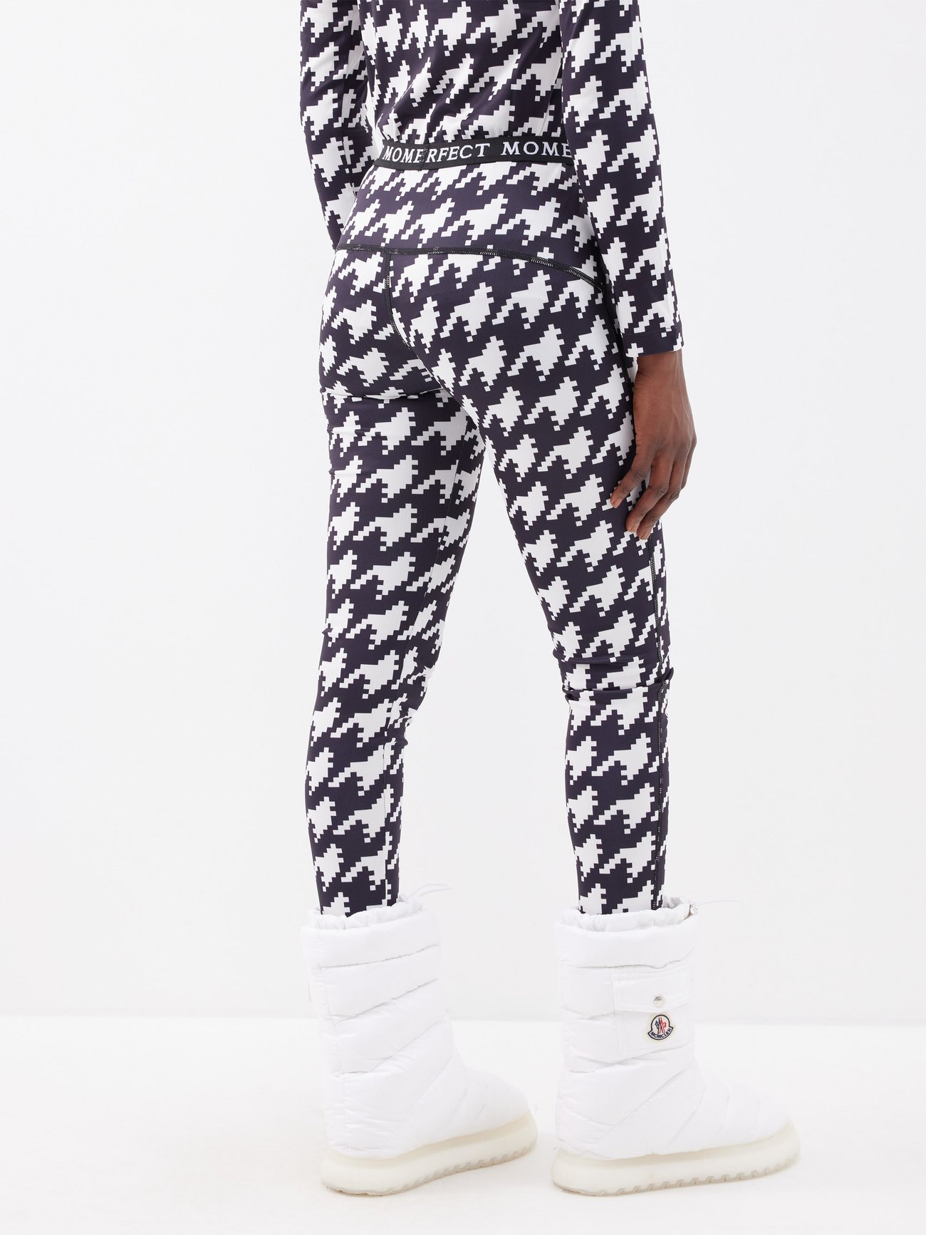 Houndstooth Twill Long City Legging Pant