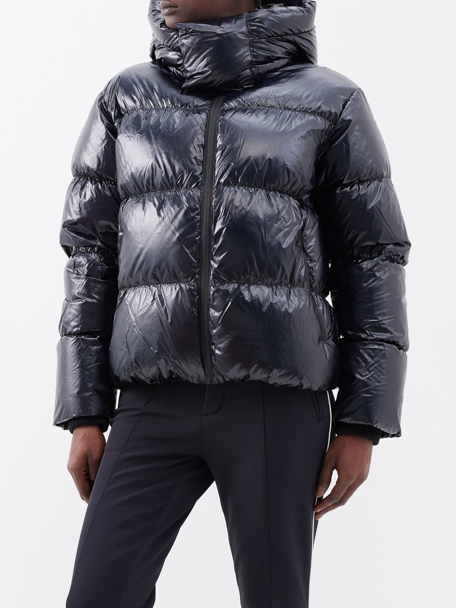 Black January quilted down ski jacket | Perfect Moment | MATCHES UK