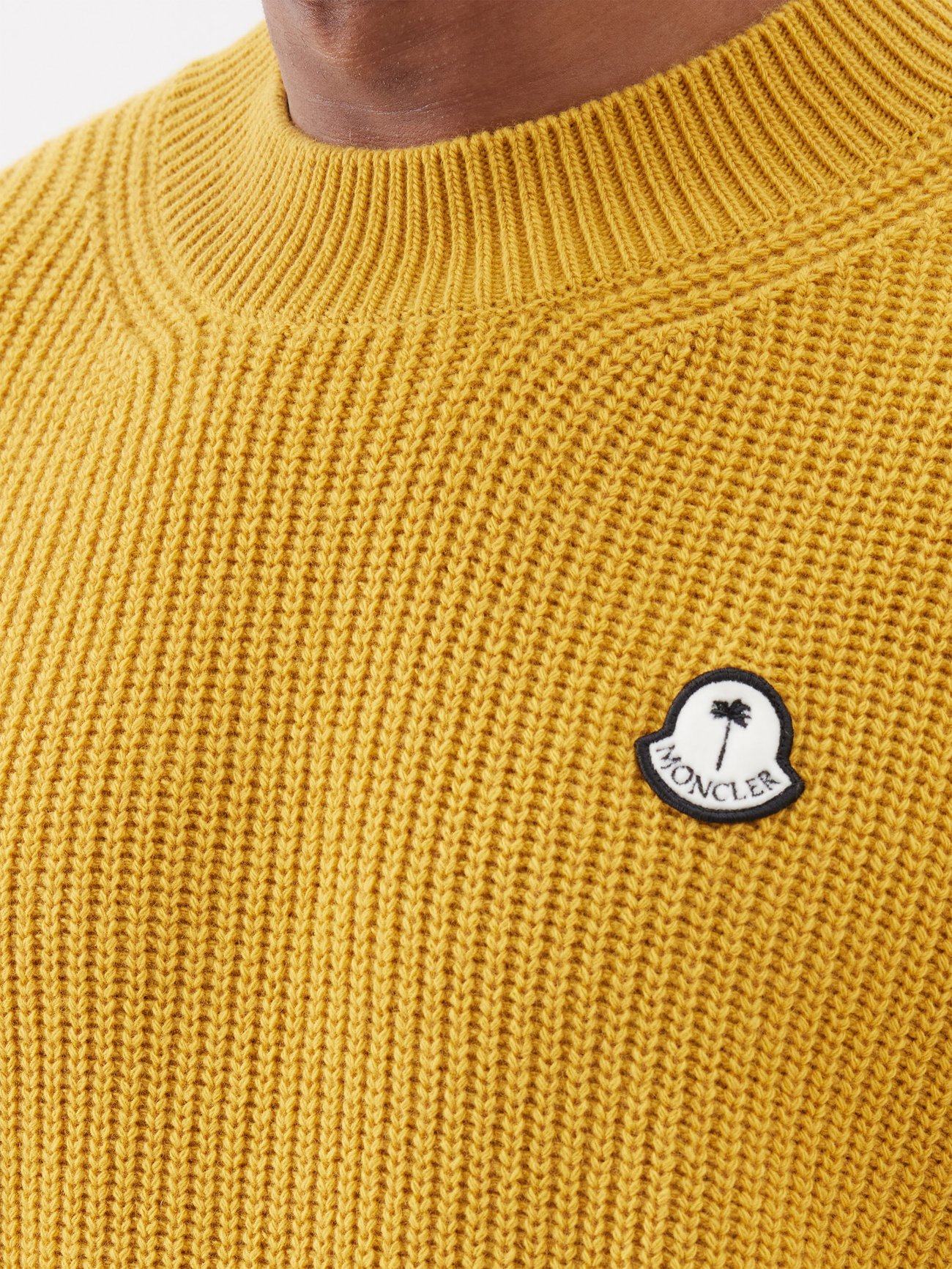 Moncler yellow hot sale sweater