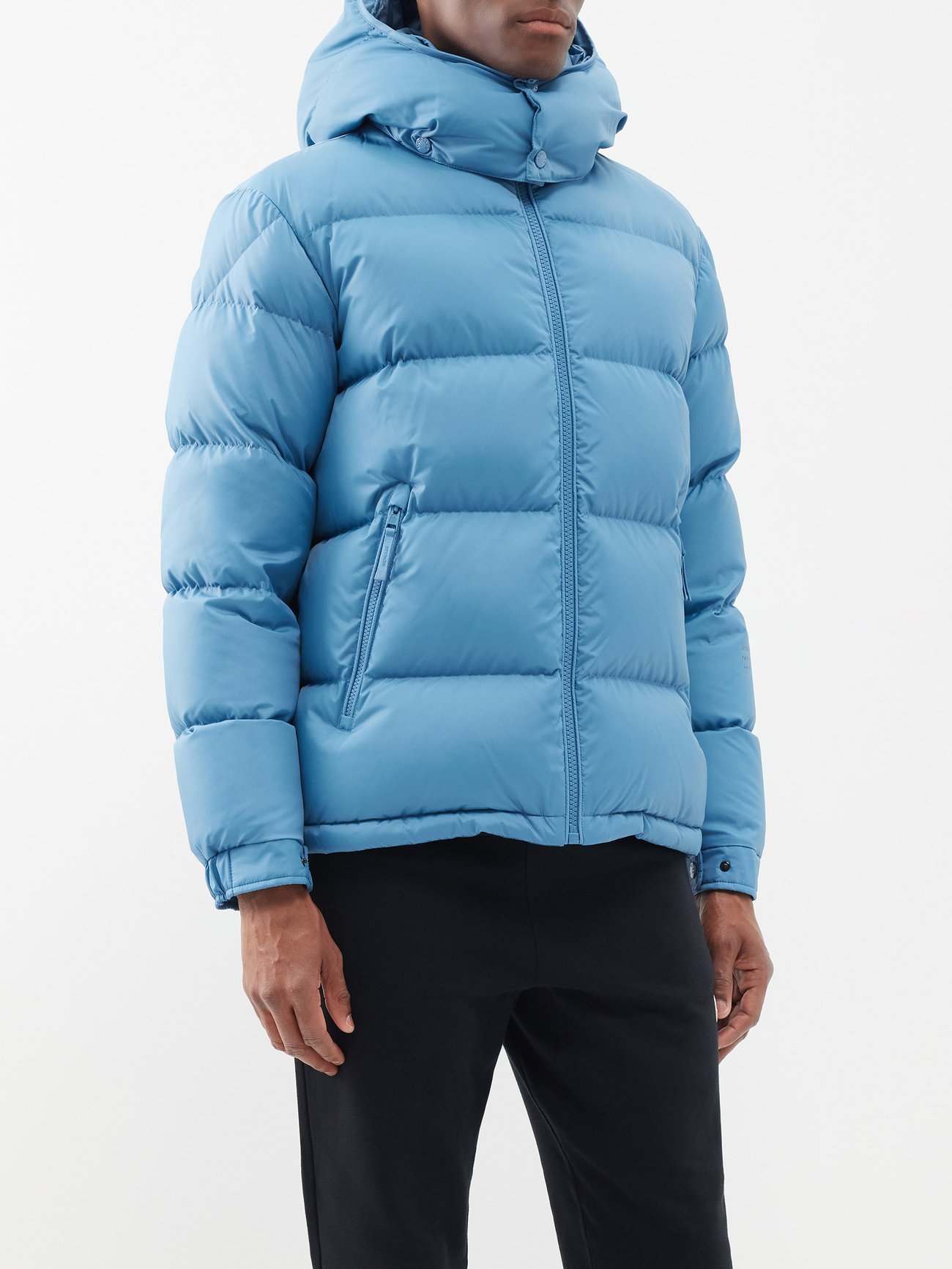 Acanthus quilted down jacket