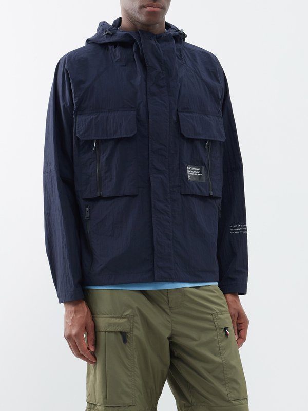 Moncler x FRGMT (Moncler Genius) Dotter logo-print hooded nylon jacket