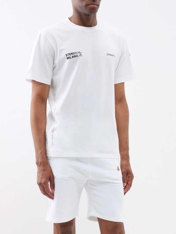 Moncler x FRGMT T-shirt en jersey de coton à imprimé logo