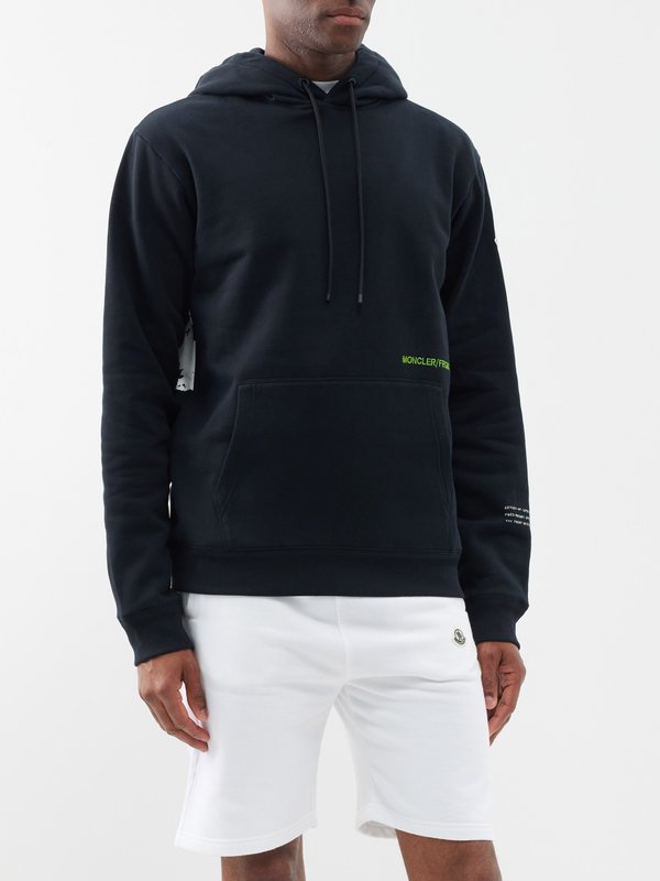 Moncler x FRGMT Sweat-shirt à capuche en jersey de coton