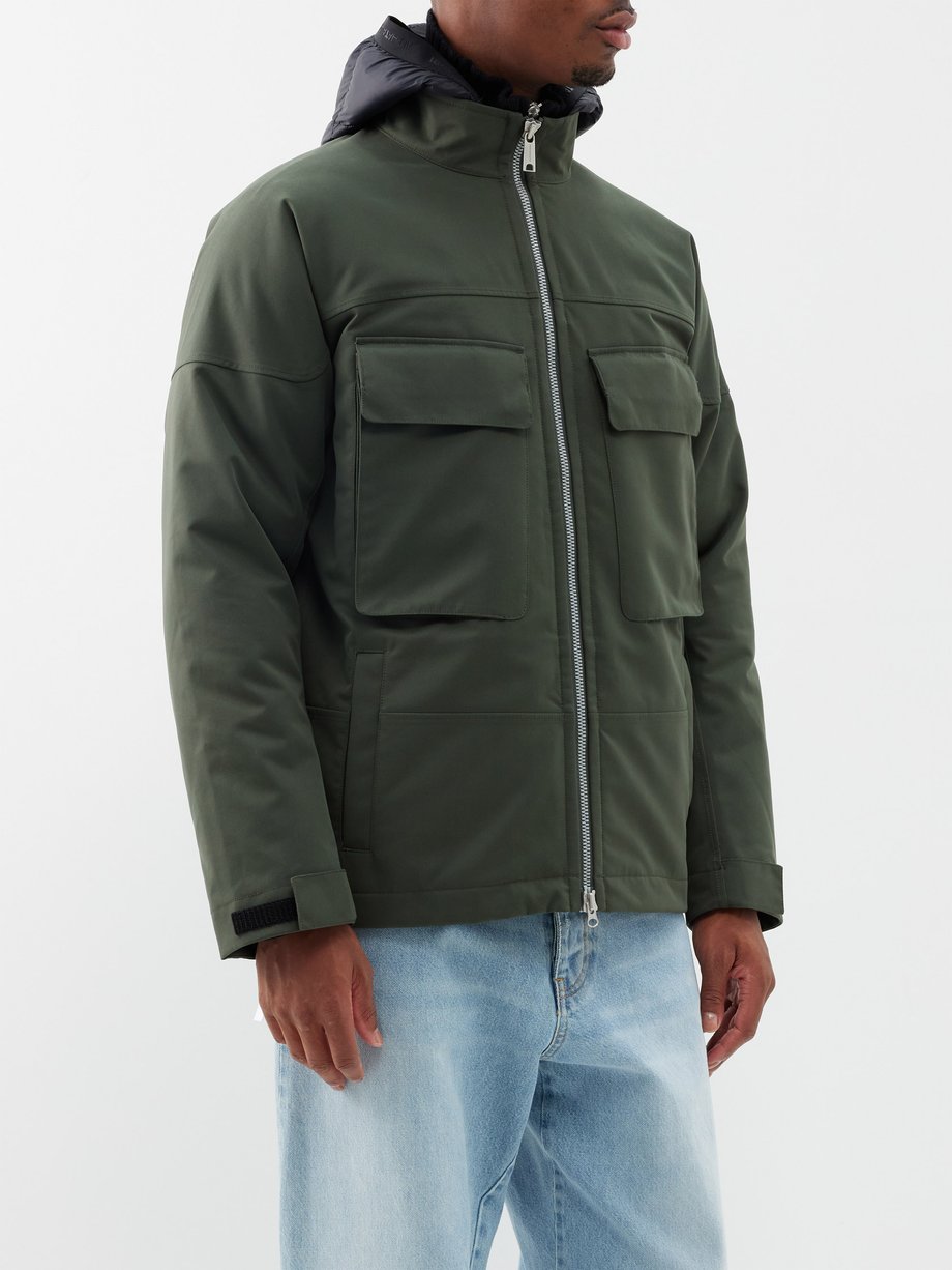 Green Oeren three-in-one technical-twill hooded jacket | AlphaTauri ...